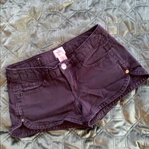 Black jean shorts size 5